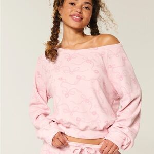 NWT Gilly Hicks Waffle Off-the-Shoulder Top